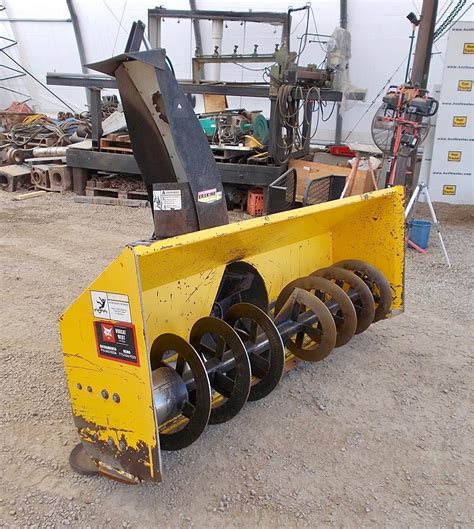 used skid steer blower|snowblower attachment for skid steer.